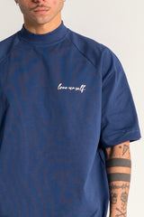 Dark Navy “Love Ur Self” Boxy Tee