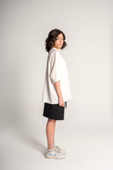 White “Love Ur Self” Boxy Tee