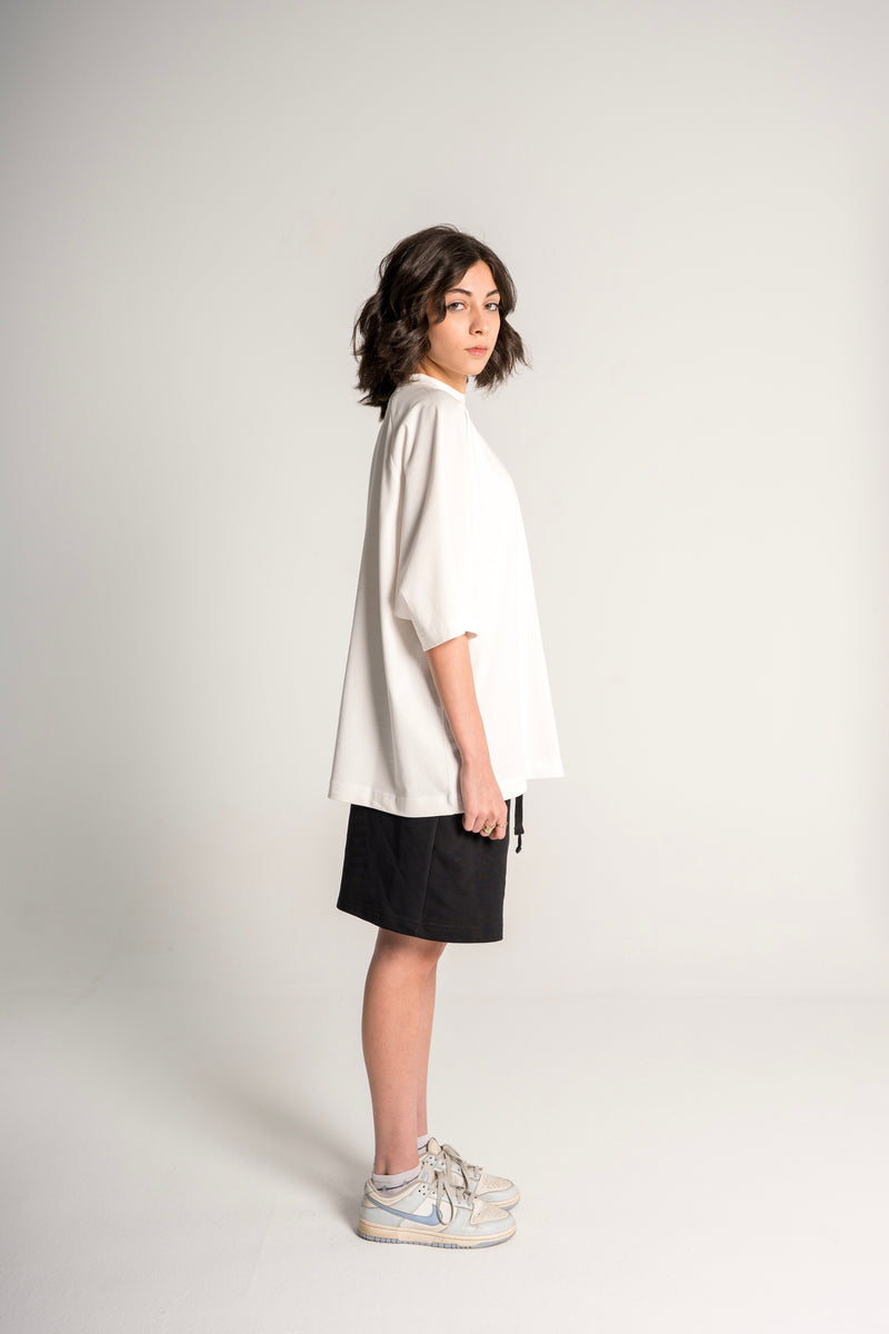 White “Love Ur Self” Boxy Tee
