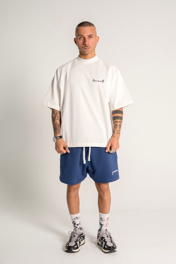 White “Love Ur Self” Boxy Tee