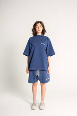 Dark Navy “Love Ur Self” Boxy Tee