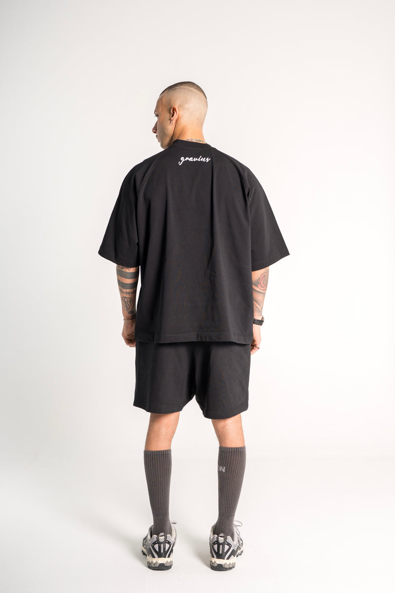 Black “Love Ur Self” Boxy Tee