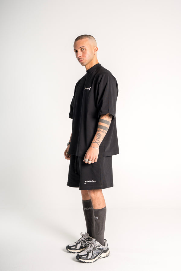 Black “Love Ur Self” Boxy Tee