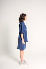 Dark Navy “Love Ur Self” Boxy Tee