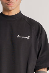 Black “Love Ur Self” Boxy Tee