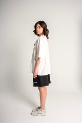 White “Love Ur Self” Boxy Tee